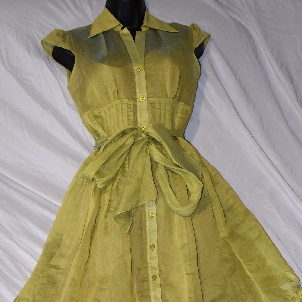 Green Shortsleeve Bodycon Dress